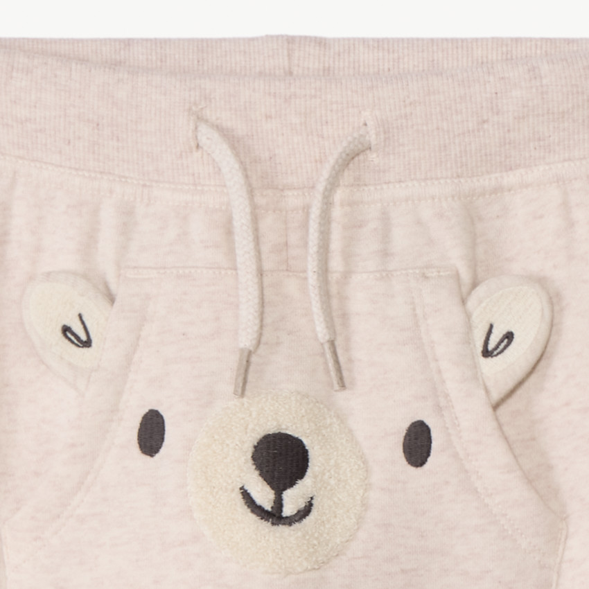 Pantalón de jogging con bolsillo tipo canguro para bebé niño 