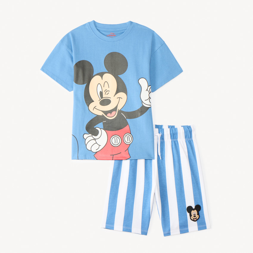 Set de pijama corto de 2 piezas de Mickey Mouse Disney para niño 