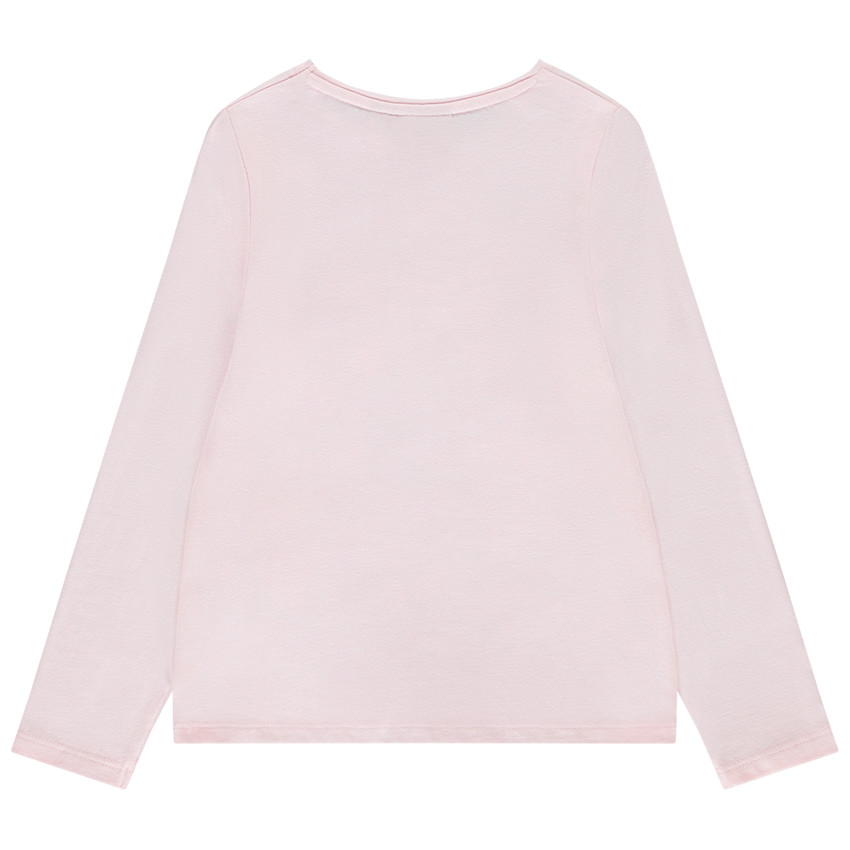 Camiseta manga larga Barbie con lentejuelas para niña 