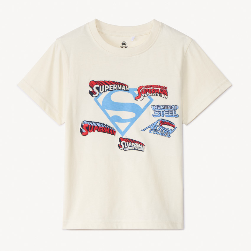 T-shirt manches courtes Superman Warner pour garçon  