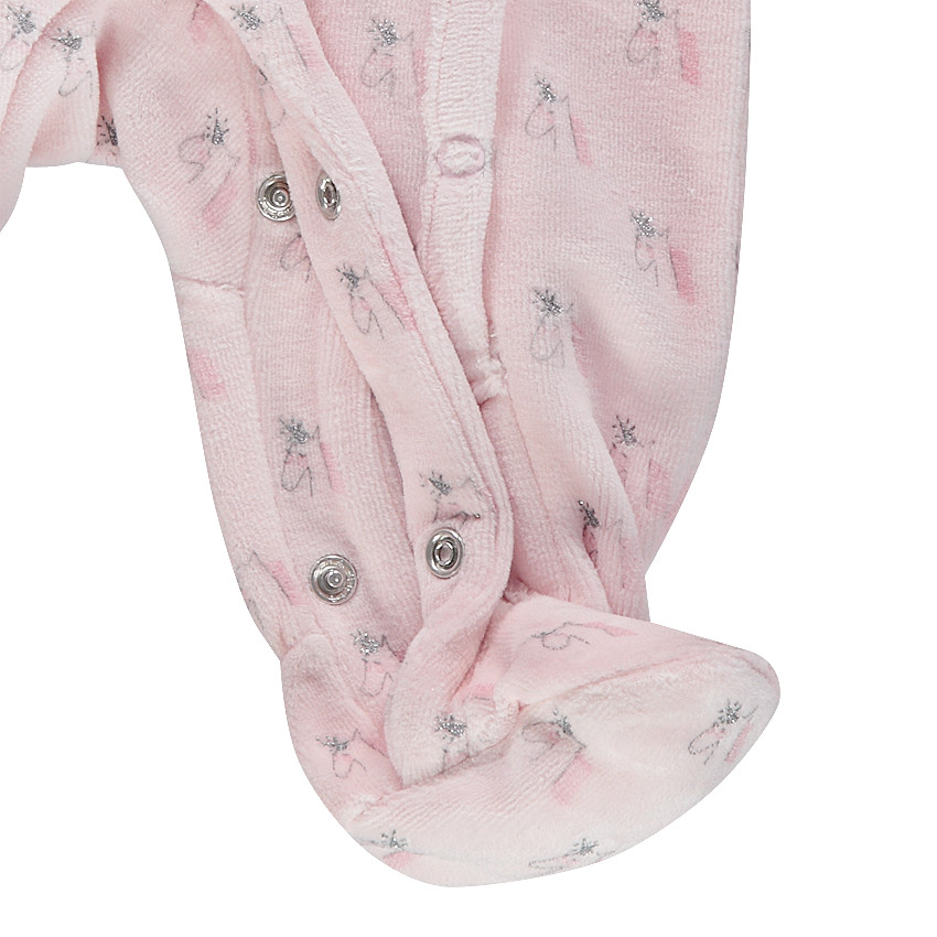 Juego de 2 pijamas de terciopelo liso/con unicornio estampados 