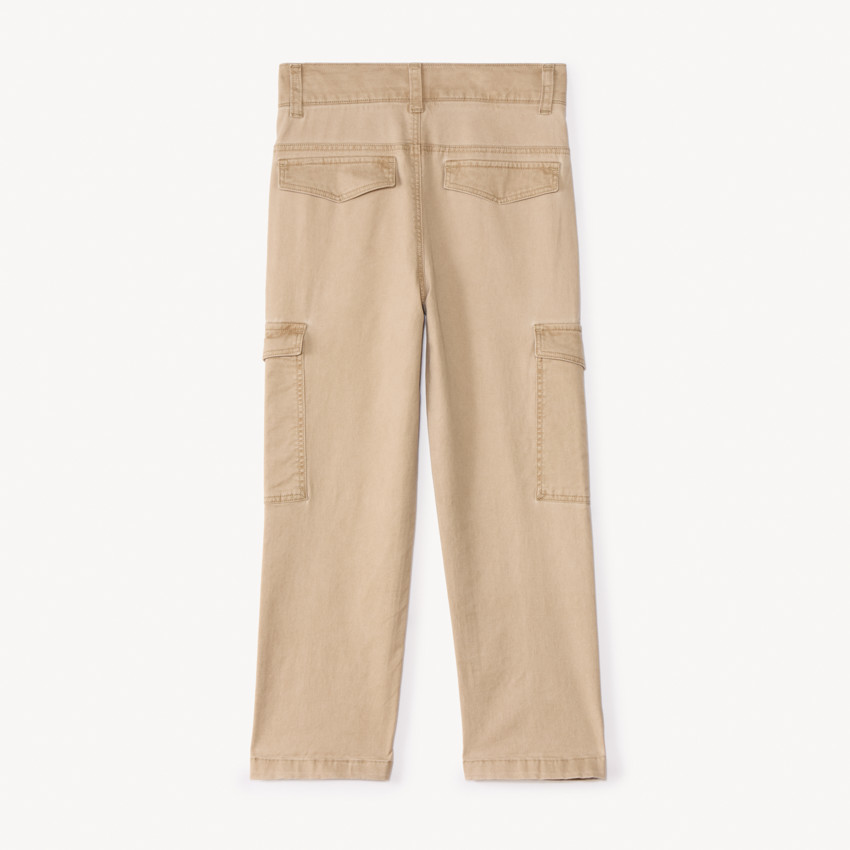 Pantalón cargo de tela lisa para niño 
