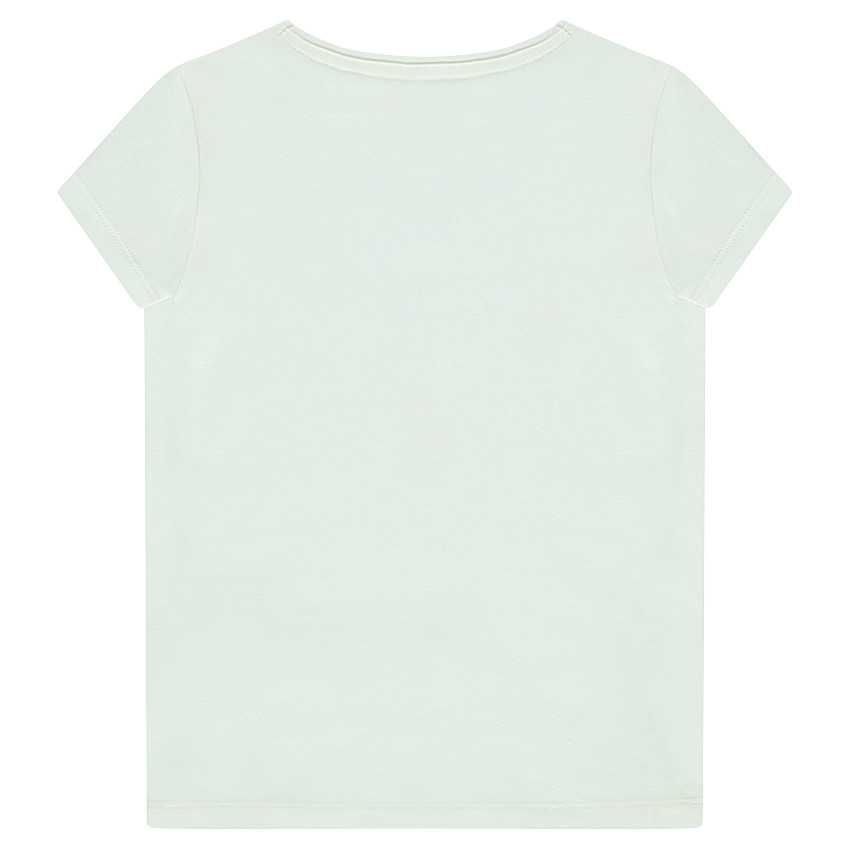 Camiseta de manga corta con estampado de niña 