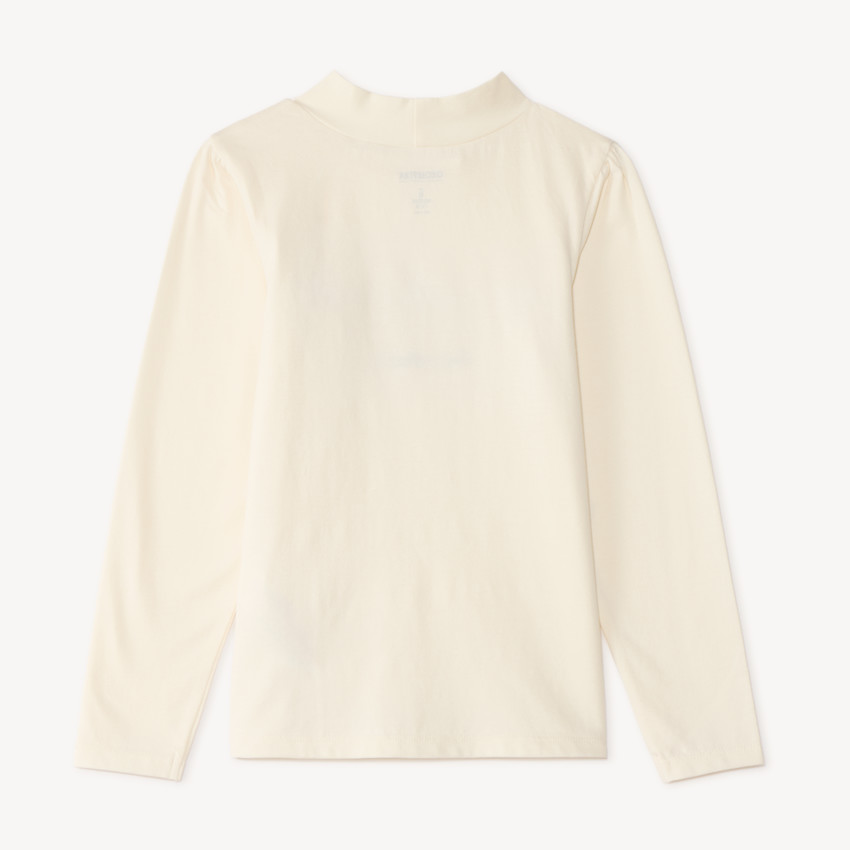 Top de cuello alto para niña con nudos de cuerda 