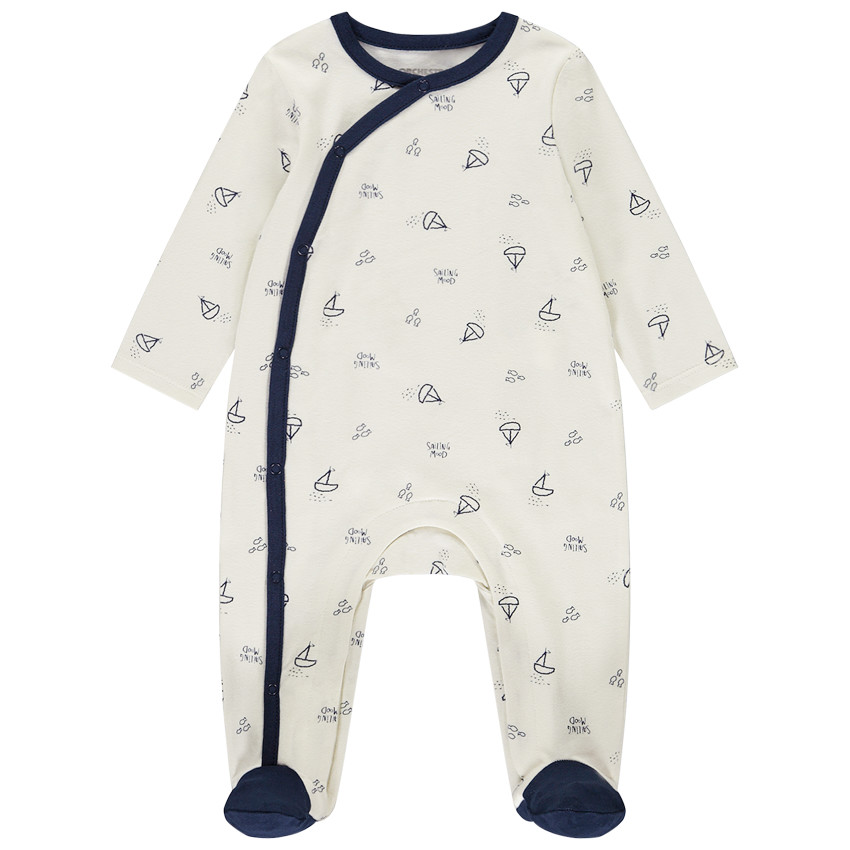 Pack de 2 peleles con motivos marinos para bebé niño con aberturas diferentes según la edad 
