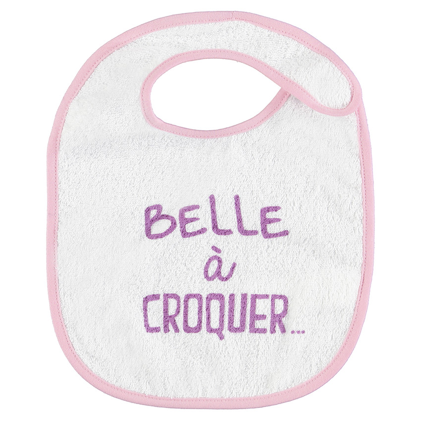 Babero de rizo con estampado 