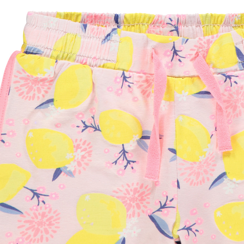 Short de jersey para niña con estampado y cintura elástica 