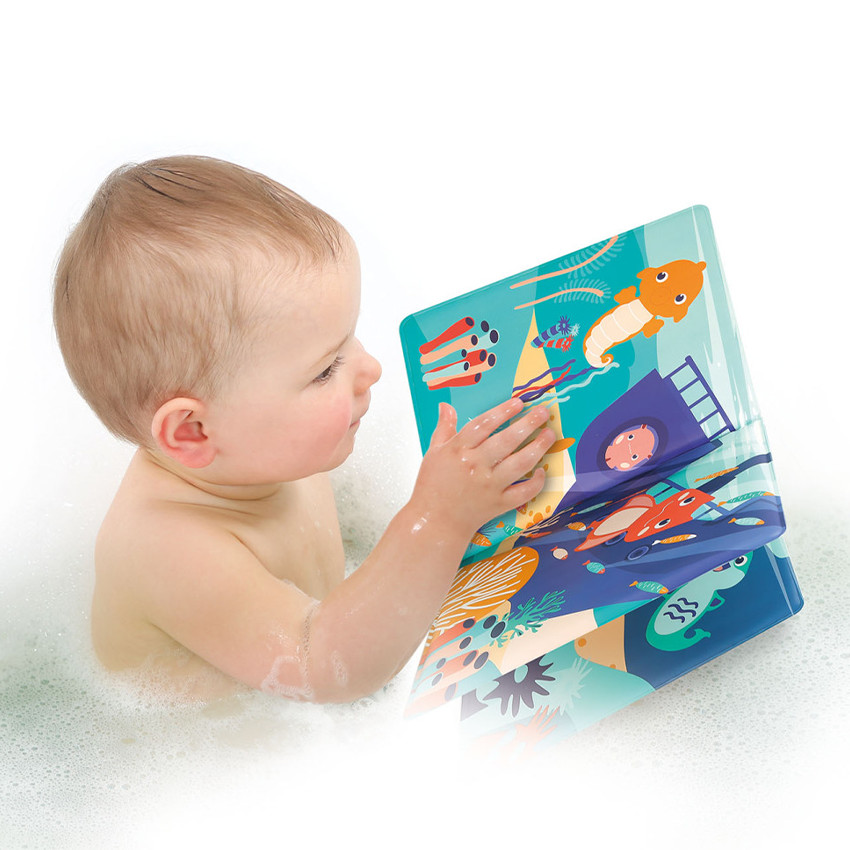 Libro de baño con 5 marionetas de animales marinos 