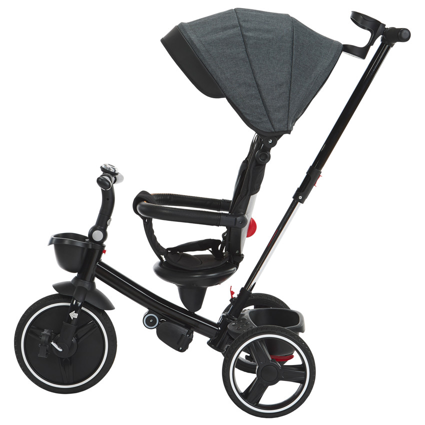 Triciclo Triky 5 en 1 evolutivo gris/negro 