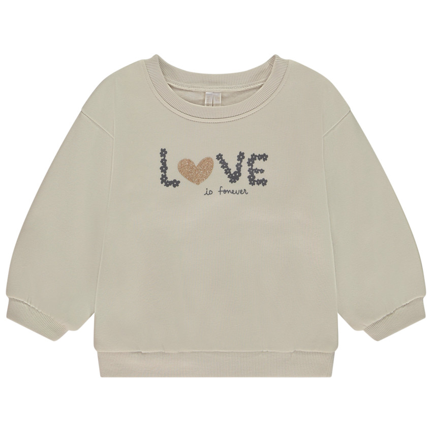 Sudadera de felpa con estampado fantasía para bebé niña 