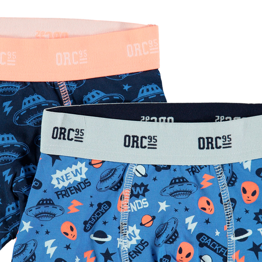 lote de 2 boxers à estampados thème espace 