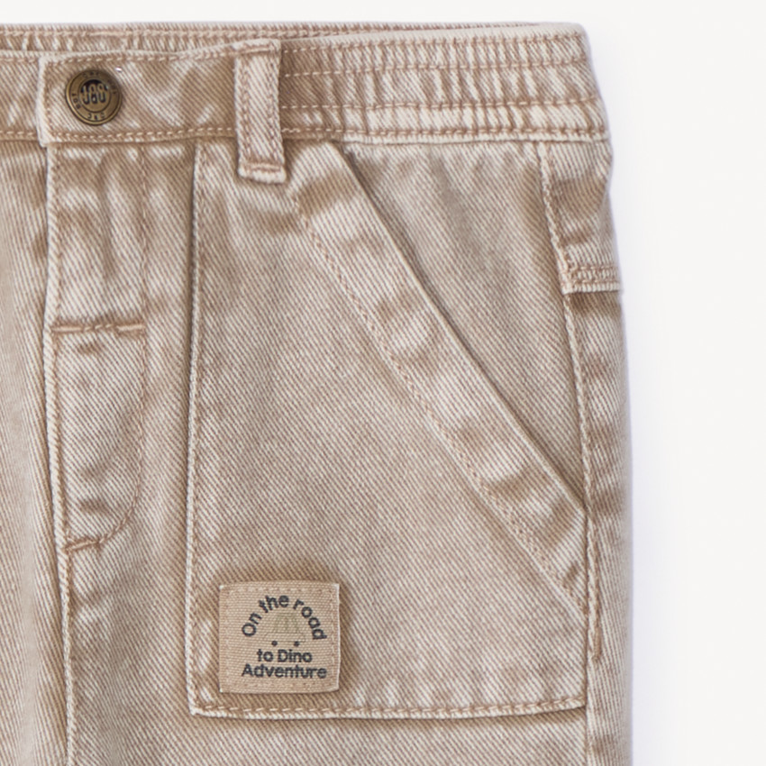 Jean efecto desgastado y elástico para bebé niño 