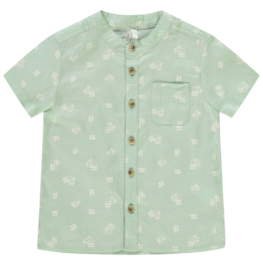 Camisa de manga corta con estampado de surf para bebé niño 