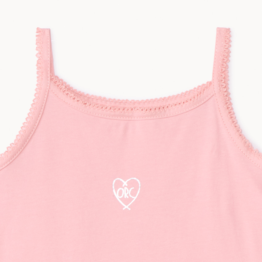 Lote de 3 camisetas interiores tipo tirantes fantasía para niña 