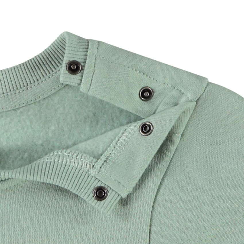 Sudadera de felpa con parches de criaturas vegetales para bebé niño 