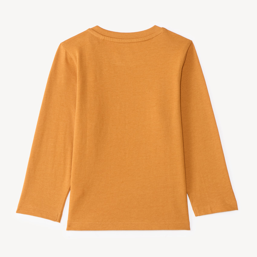 Camiseta de manga larga para bebé niño con estampado de oso. 