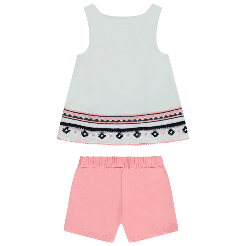 Conjunto de camiseta sin mangas con bordados de Minnie Disney y short para niña  Additional Conjunto de camiseta sin mangas con bordados de Minnie Disney y short para niña