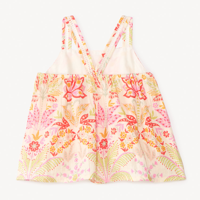 Top de tirantes con estampado de fantasía para niña 