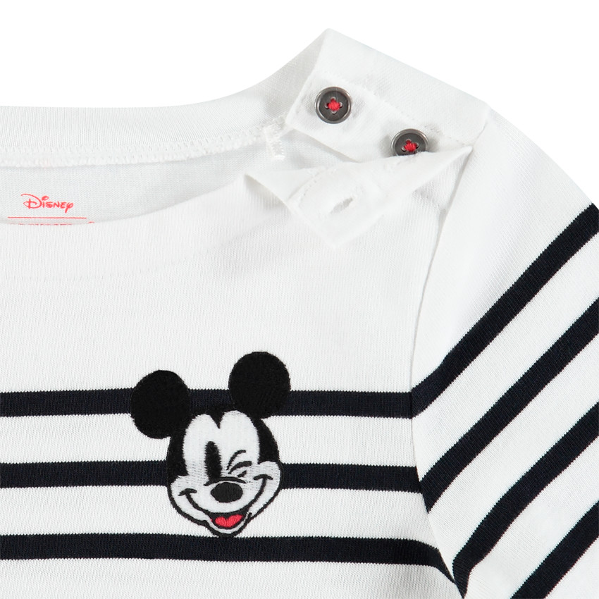 Marinière en jersey broderie Mickey Disney  Additional Marinière en jersey broderie Mickey Disney