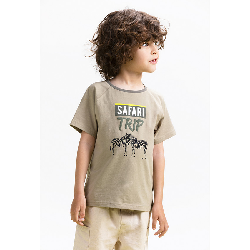 Camiseta manga corta cebra 