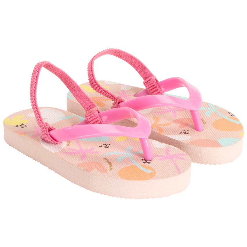 Chanclas estampado palmeras arty para niña con tira según la edad 
