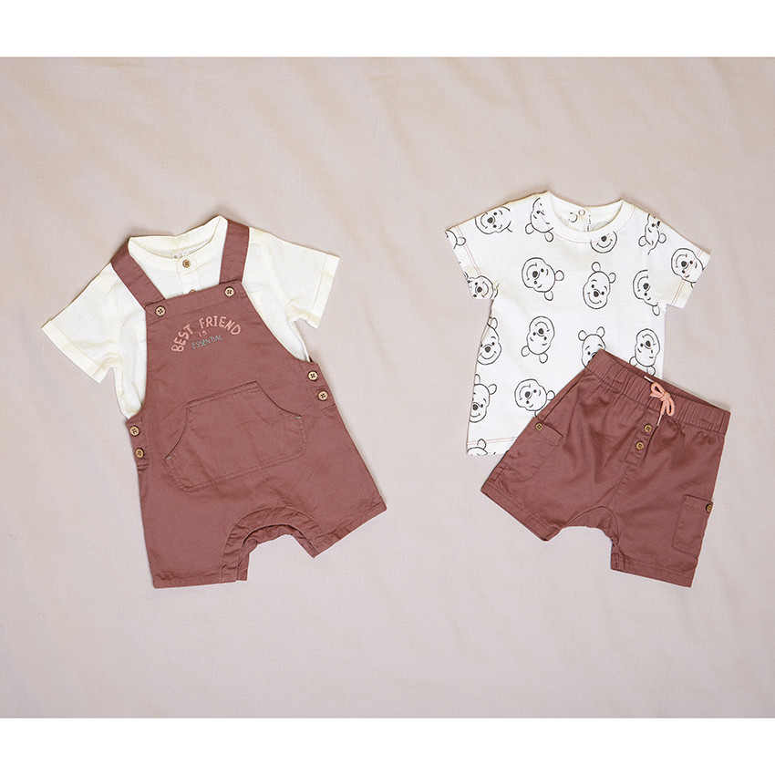Bermuda estilo cargo de twill para bebé niño 