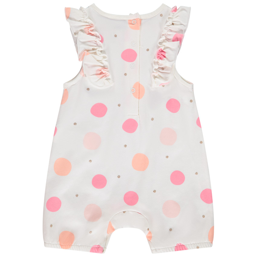 Combinaison corta estampado de lunares para bebé niña  Additional Combinaison corta estampado de lunares para bebé niña