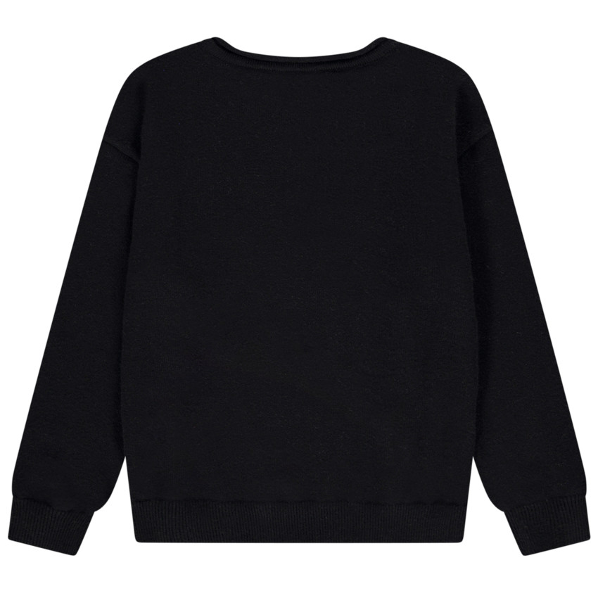 Jersey de niña de punto estampado con lentejuelas mágicas Bola de Navidad 