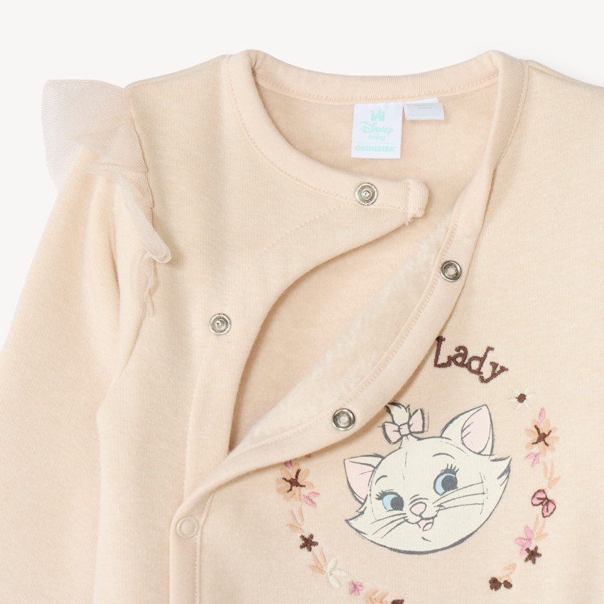 Duerme bebé en sherpa para niña con estampado de Marie de los Aristogatos de Disney (acabados diferentes según la edad) 