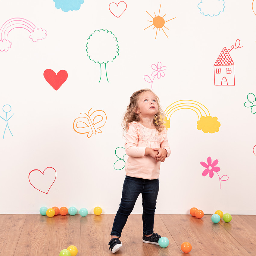Camiseta de manga larga de algodón con bordado inglés para bebé niña 