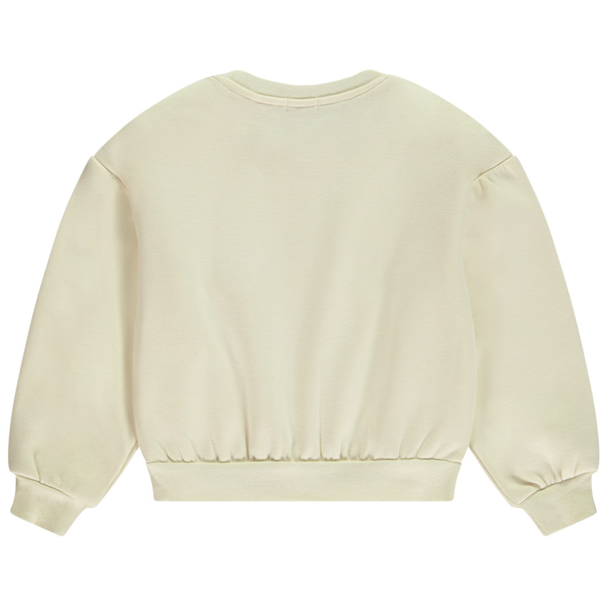 Sudadera oversize con flores y estampados para niña 