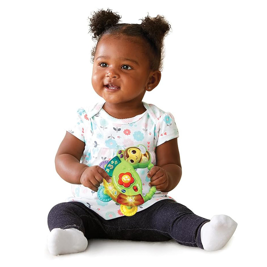 Sonajero y pandereta Abejita musical interactiva 