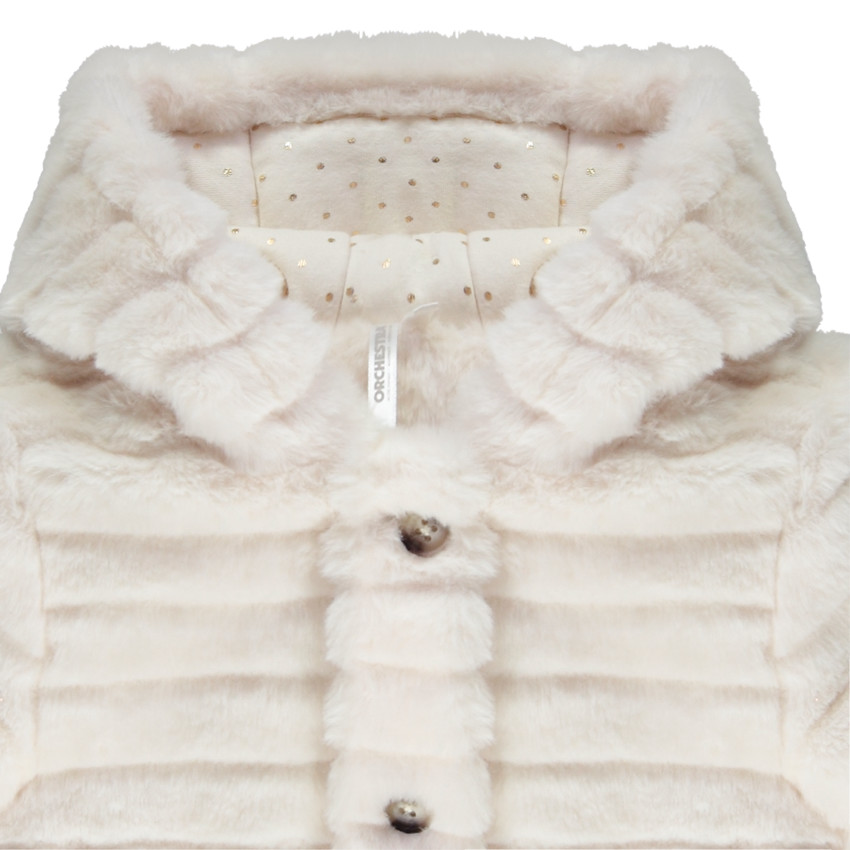 Manteau sp cial Grand Froid en fausse fourrure pour b b fille