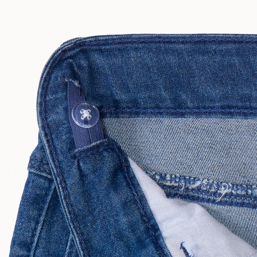 Short de vaqueros con bolsillos para niña 