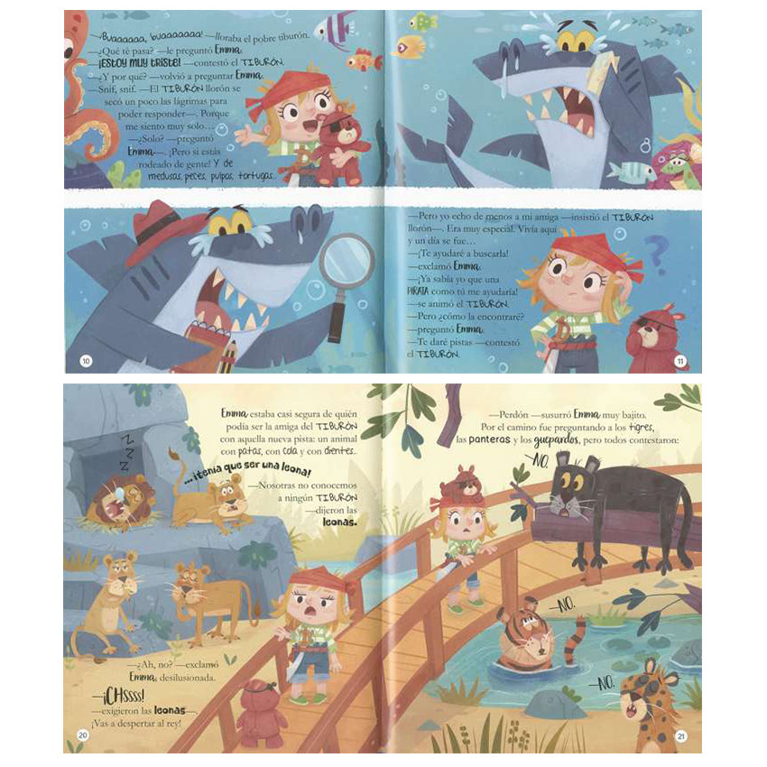 Cuento El Tiburón llorón colección Emma y los pequepiratas +5 años 