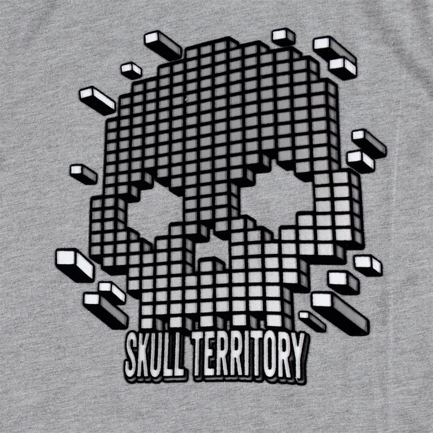 Júnior - Camiseta de manga corta con estampado gráfico de calavera 