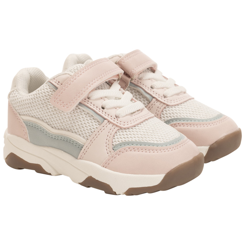 Zapatillas deportivas de malla con apliques para bebé niña 