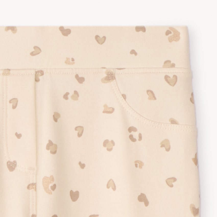 Jegging de felpa estampado para niña 