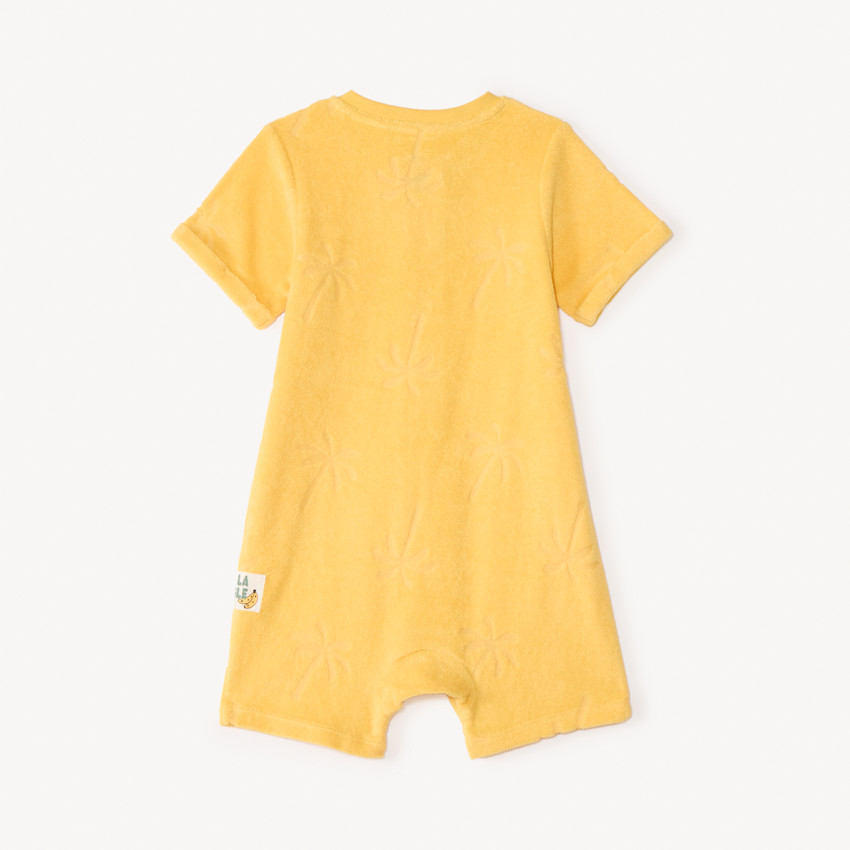 Overall de felpa con palmeras en relieve para bebé niño 