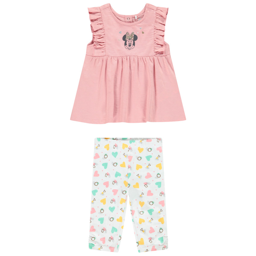 Conjunto blusa + leggings Minnie Disney para bebé niña 