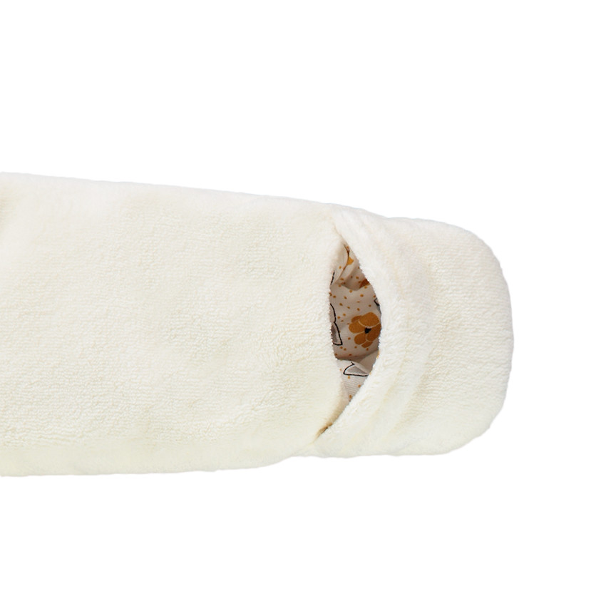 Buzo de borreguito con forro de punto y estampado all-over 