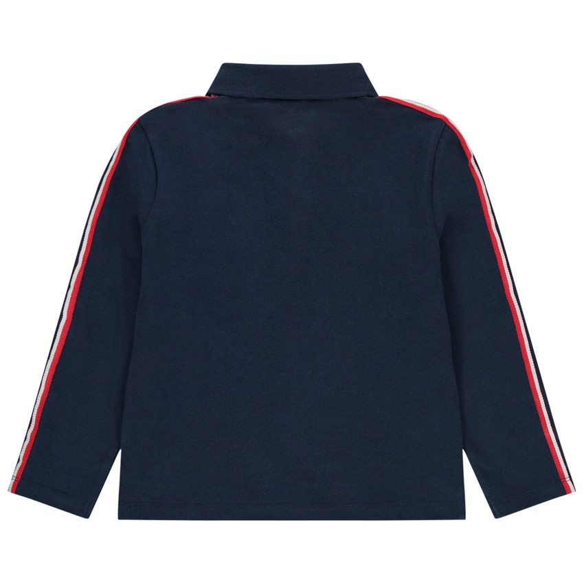 Polo manga larga con badge Spiderman y bandas contrastadas   Additional Polo manga larga con badge Spiderman y bandas contrastadas