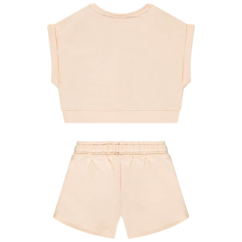 Conjunto camiseta de corte boxy + short Minnie Disney para niña 