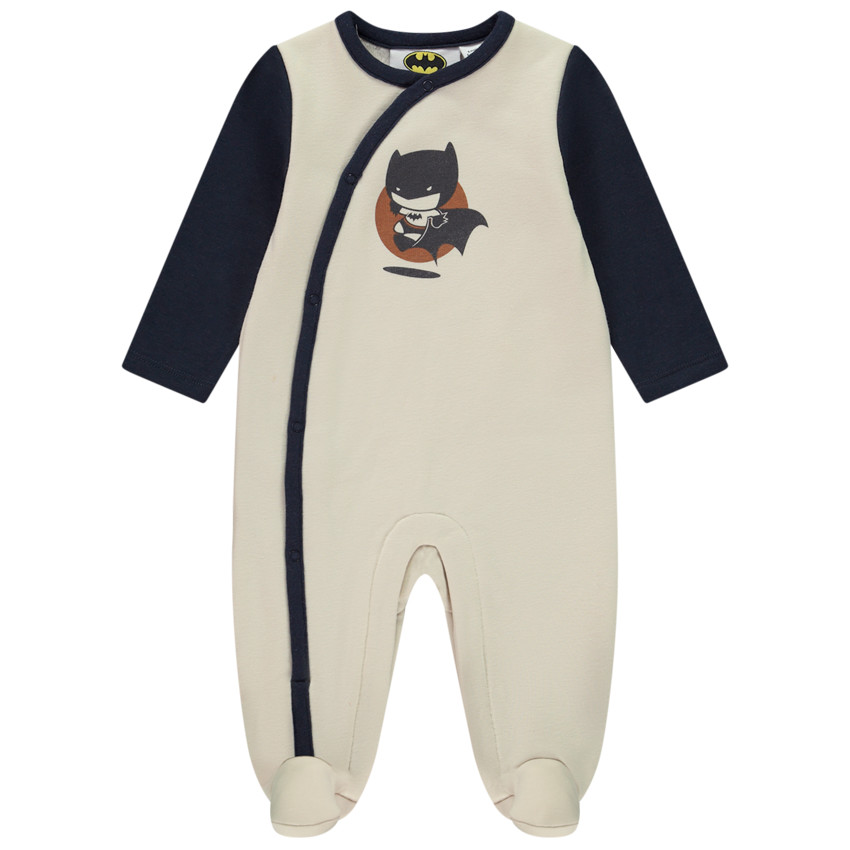 Pelele de terciopelo con estampado de Batman Warner para bebé niño con diferentes aperturas según la edad  Additional Pelele de terciopelo con estampado de Batman Warner para bebé niño con diferentes aperturas según la edad