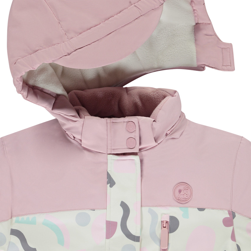 Mono de esquí con estampado artístico para niña 