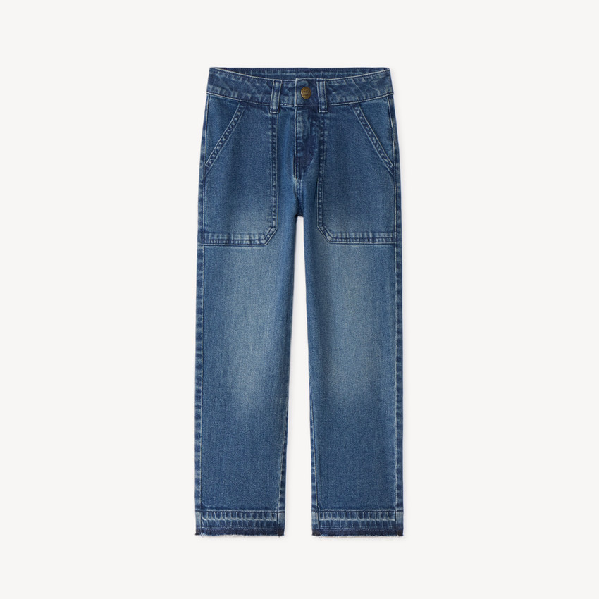 Jean recto vintage sport con estampado en relieve niño. 