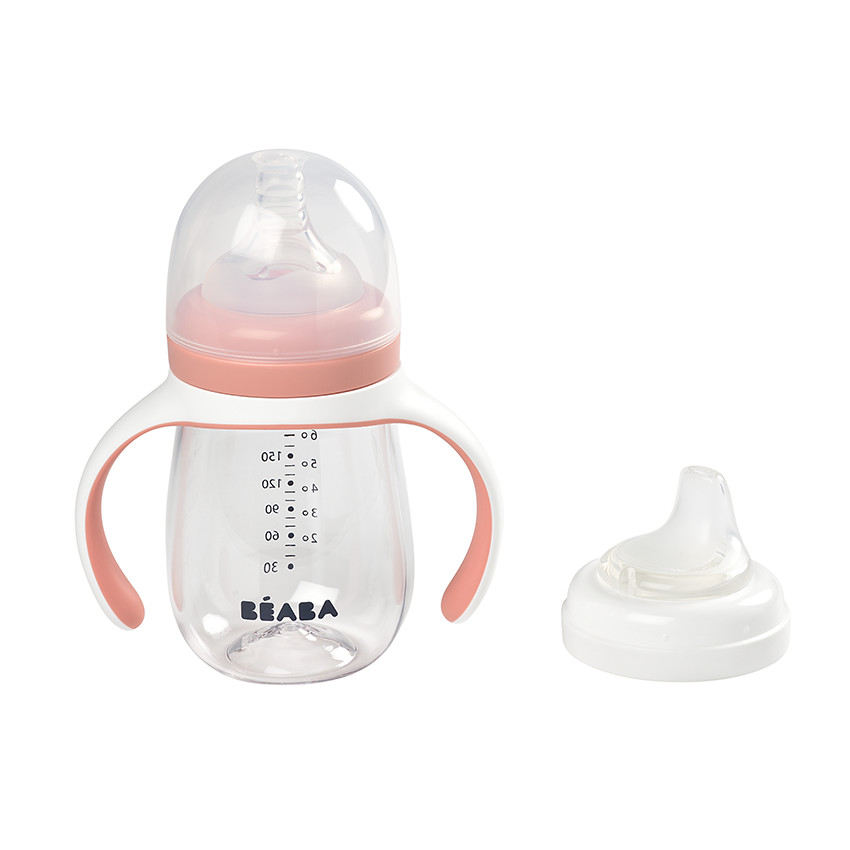Biberon d'apprentissage 2 en 1 210 ml - Old Pink  Additional Biberon d'apprentissage 2 en 1 210 ml - Old Pink