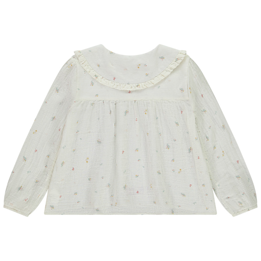 Túnica de manga larga con estampado de flores niña 