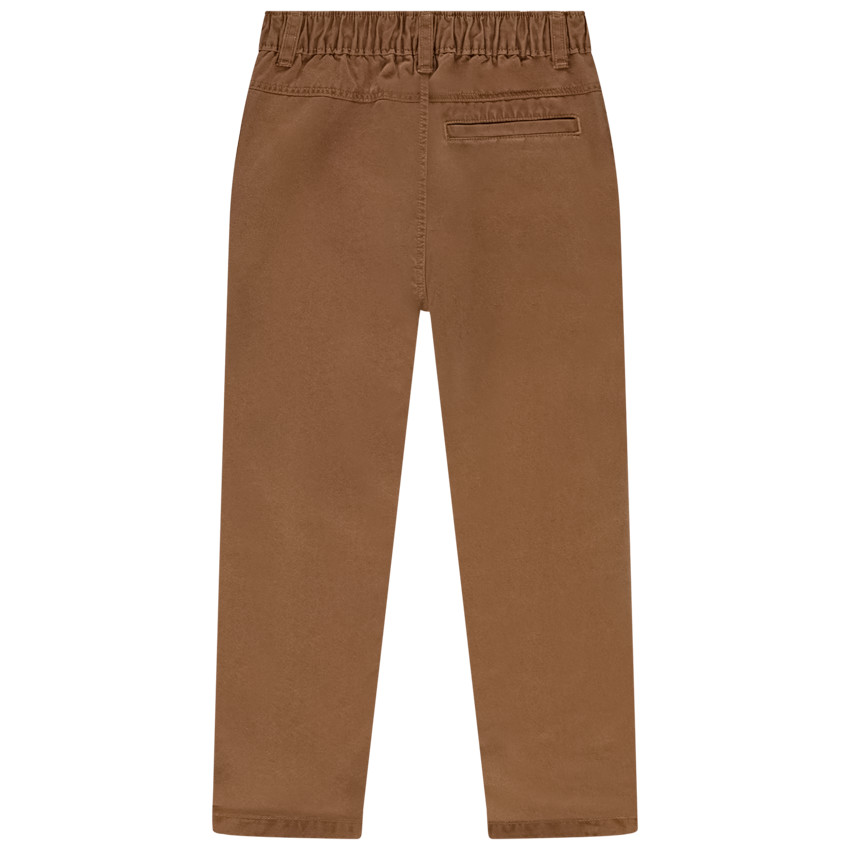 Pantalón chino recto liso para niño 