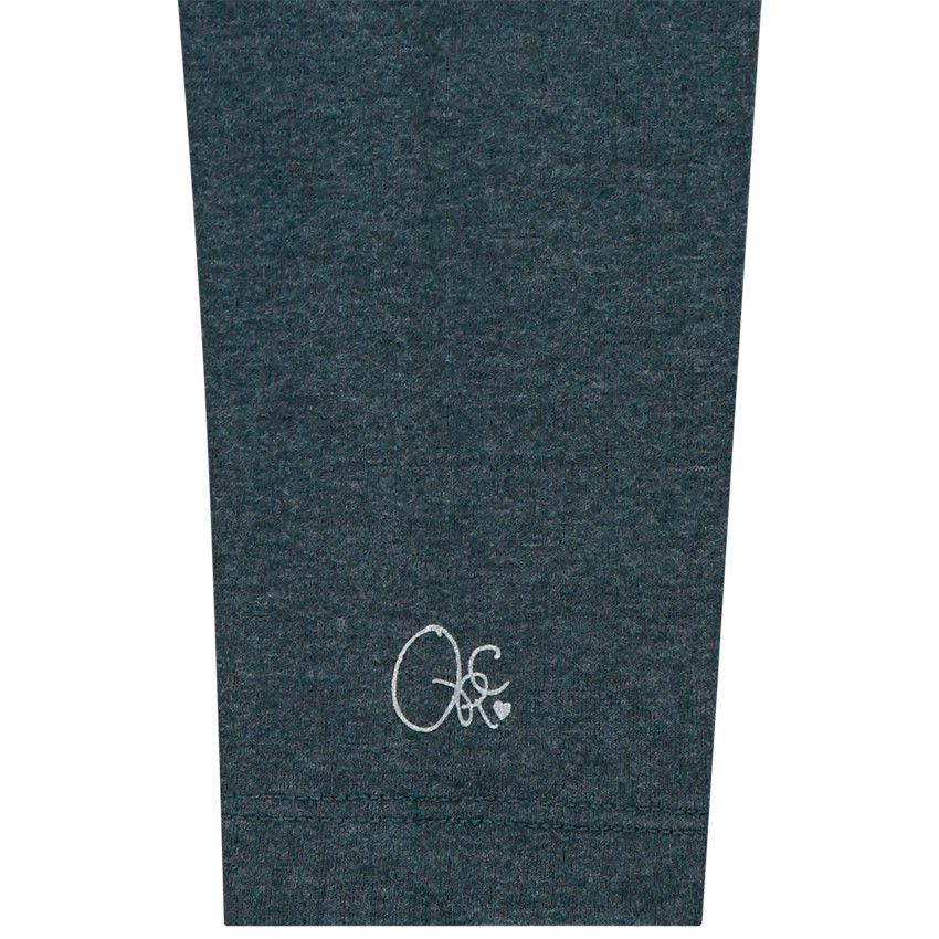 Pack de 2 leggings lisos con logo estampado 